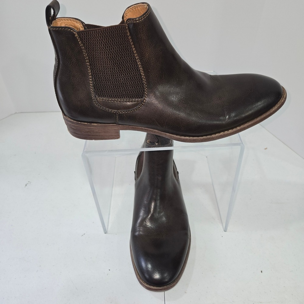Robert Wayne Oklahoma Mens Chelsea Boots Brown Size 9D RW100390M Ankle Boot